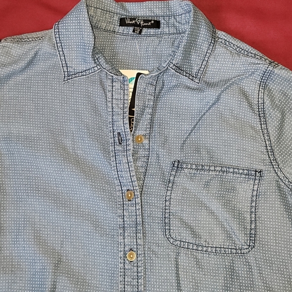 Velvet ❤ Heart button down shirt - Picture 8 of 9